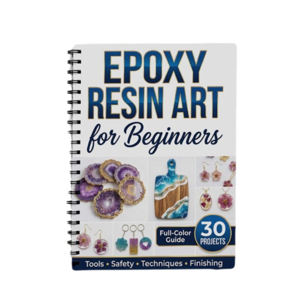 Resin Art Book - Schritt-für-Schritt-Epoxidharz-Kunsthandbuch: 30 Projekte, Kreativer Anfänger-Leitfaden, Illustriertes
