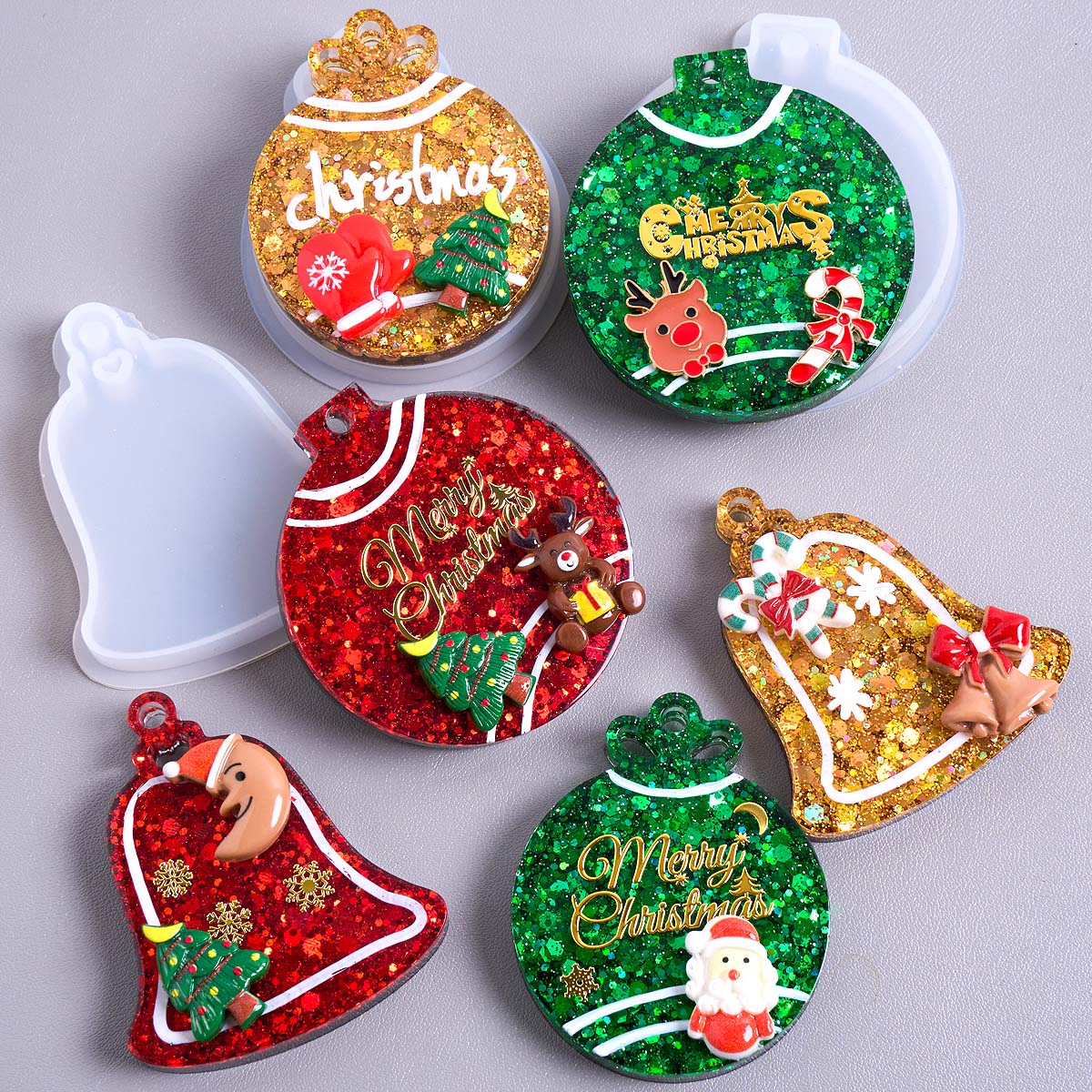 Resin Art Products - Weihnachten Tag Anhänger Silikon Form DIY